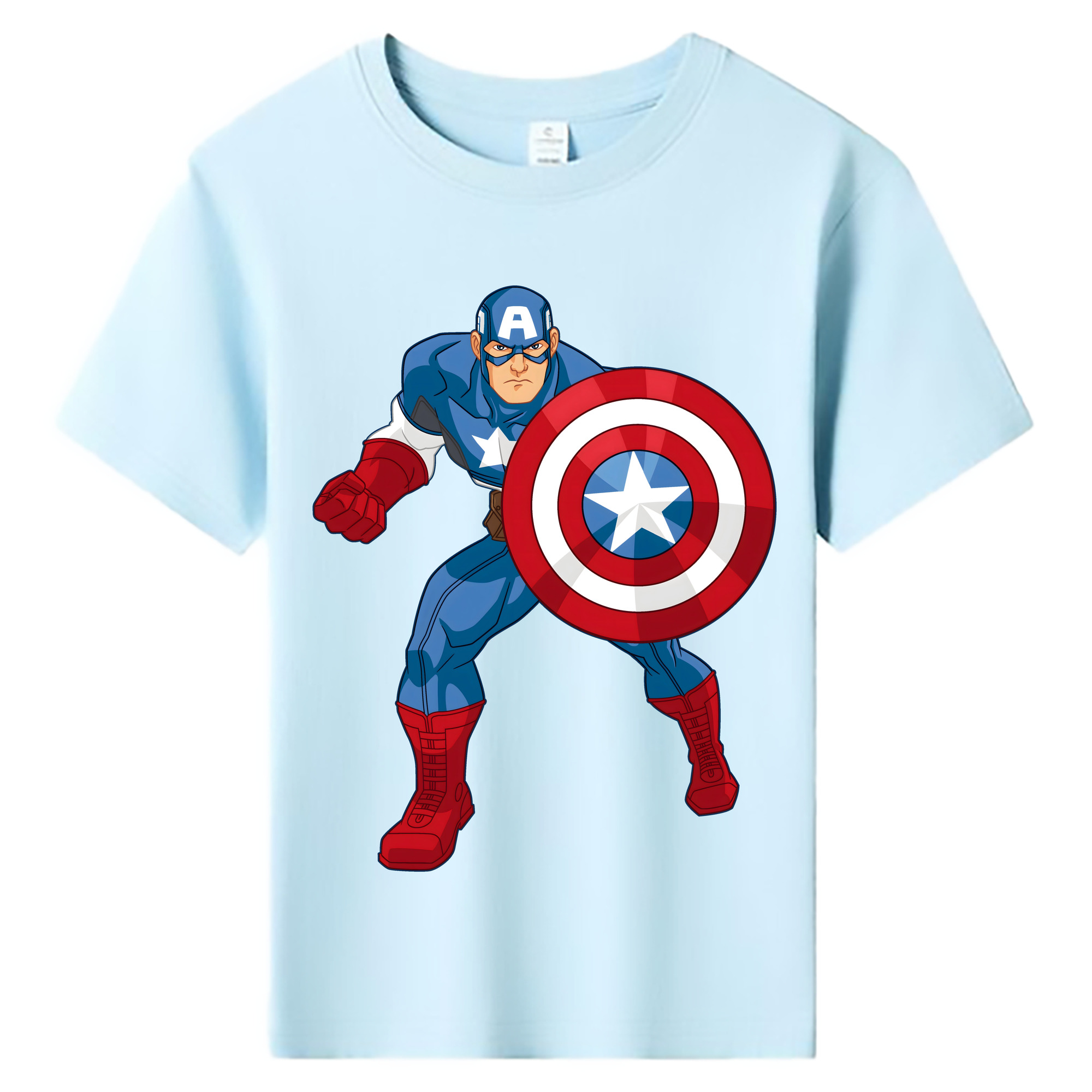 （画像用） アベンジャーズ The Avengers 綿100％キッズTシャツ（フロントプリント）